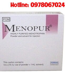 Thuốc Menopur 75IU giá bao nhiêu, thuốc Menopur 75Iu mua ở đâu