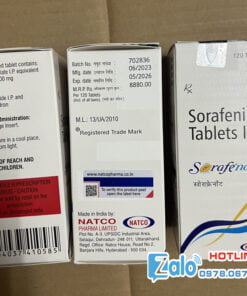 Thuốc Sorafenib tablets IP trị ung thư mua ở đâu hà nội, thành phố hồ chí minh chính hãng