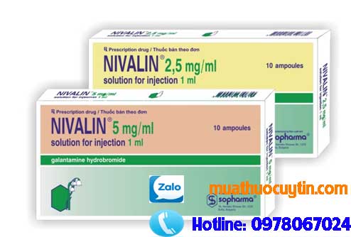 Thuốc Nivalin dạng tiêm, thuốc nivalin 2.5mg/ml, nivalin 5mg/ml