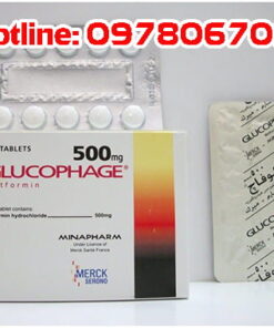 Thuốc Glucophage 500mg giá bao nhiêu, thuốc Glucophage 500mg mua ở đâu, có tác dụng gì.