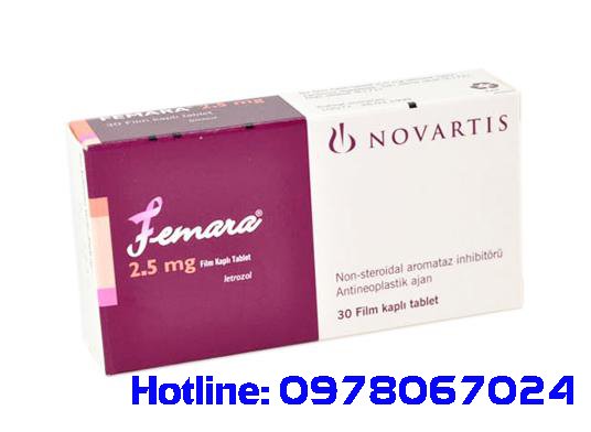 Thuốc Letrozole 2.5mg là thuốc gì, thuốc Letrozole giá bao nhiêu, thuốc Femara kích trứng