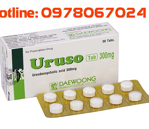 Thuốc Uruso 200mg mua ở đâu, thuốc uruso 300mg giá bao nhiêu, thuốc lợi mật bổ gan