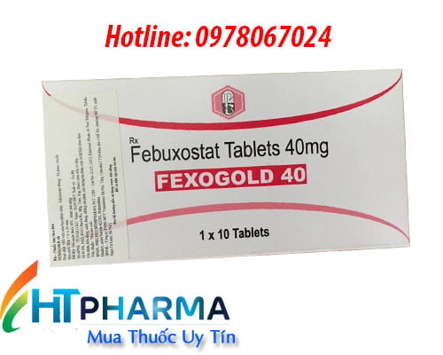 thuốc Fexogold 40mg 80mg Febuxostat giá bao nhiêu mua ở đâu chính hãng