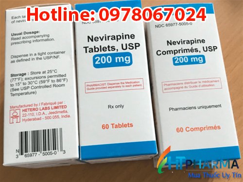 thuốc nevirapine tablets USP là thuốc gì, giá bao nhiêu mua ở đâu, công dụng thuốc Nevirapine 200mg điều trị HIV