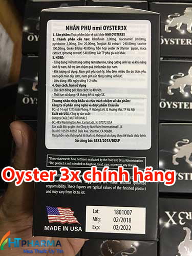 thuốc Oyster 3x chính hãng