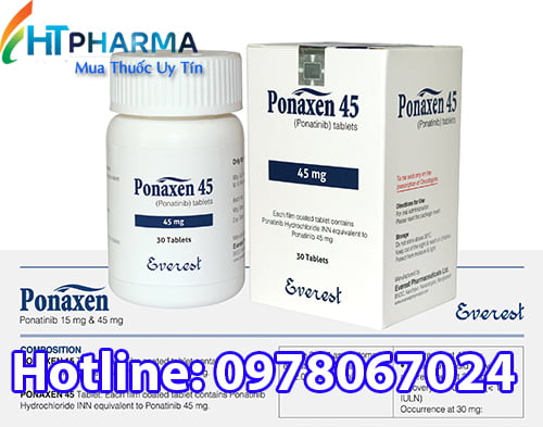 Thuốc Ponaxen 15mg Ponatinib là thuốc gì, có tác dụng gì, công dụng ra sao, thuốc Ponaxen giá bao nhiêu mua ở đâu chính hãng Tại Hà Nội TPHCM