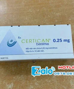 Thuốc Certican 0.25mg Everolimus dự phòng thải ghép mua ở đâu chính hãng tại hà nội, thành phố hồ chí minh
