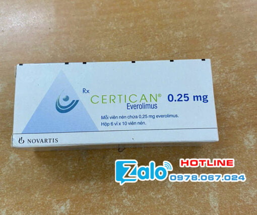 Thuốc Certican 0.25mg Everolimus dự phòng thải ghép mua ở đâu chính hãng tại hà nội, thành phố hồ chí minh