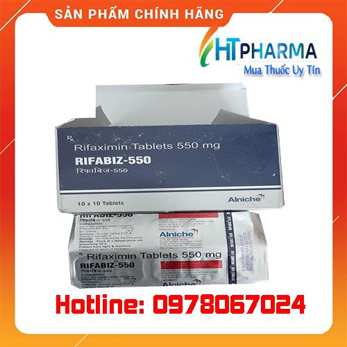 công dụng thuốc Rifabiz 550 Rifaximin tablets