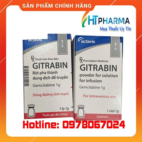 thuốc Gitrabin 1g là thuốc gì? giá bao nhiêu? mua ở đâu chính hãng.