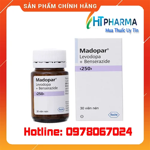 Thuốc Madopar 250mg là thuốc gì? giá bao nhiêu? mua ở đâu chính hãng
