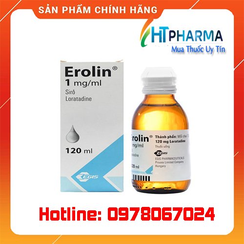 thuốc Erolin siro 1mg/1ml