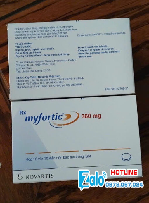 Thuốc Myfortic dự phòng thải ghép mua ở đâu chính hãng tại hà nội, thành phố hồ chí minh