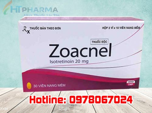 thuốc Zoacnel 20mg trị mụn giá bao nhiêu mua ở đâu