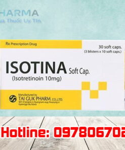 thuốc Isotina trị mụn giá bao nhiêu mua ở đâu