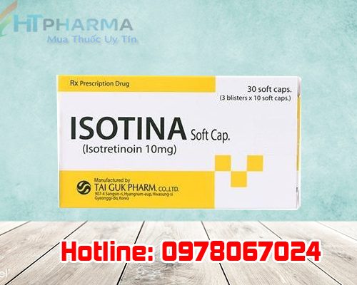 thuốc Isotina trị mụn giá bao nhiêu mua ở đâu