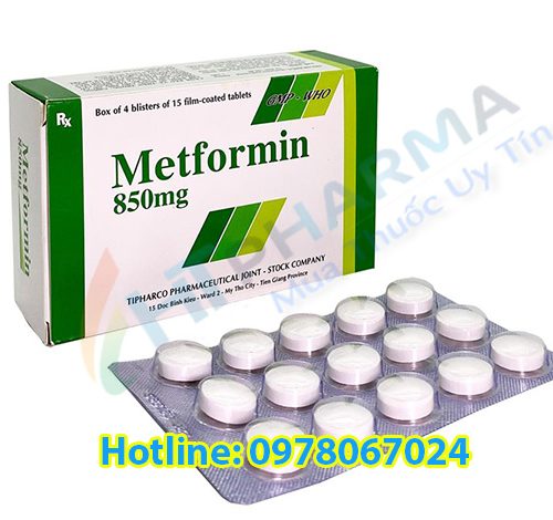 thuốc tiểu đường metformin 850mg giá bao nhiêu
