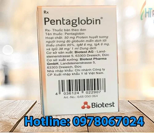 thuốc pentaglobin giá bao nhiêu