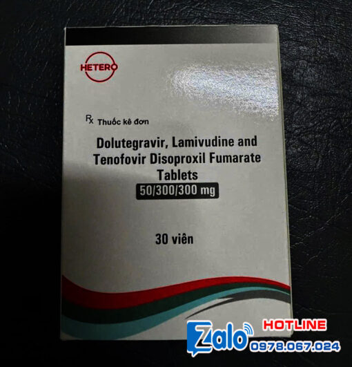 Thuốc dolutegravir, lamivudine and tenofovir disoproxil fumarate table